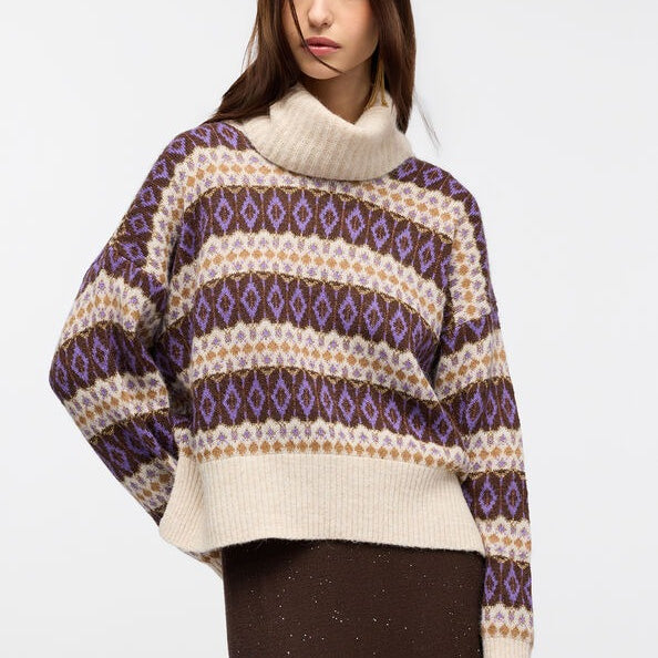 Liu Jo Maglia Dolcevita jacquard