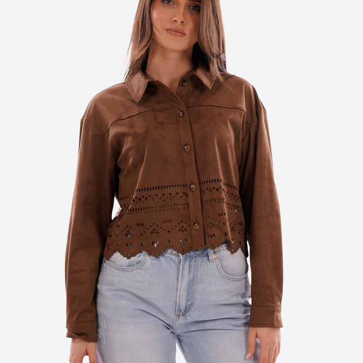 Gianni Lupo Giubbino in Ecopelle Marrone