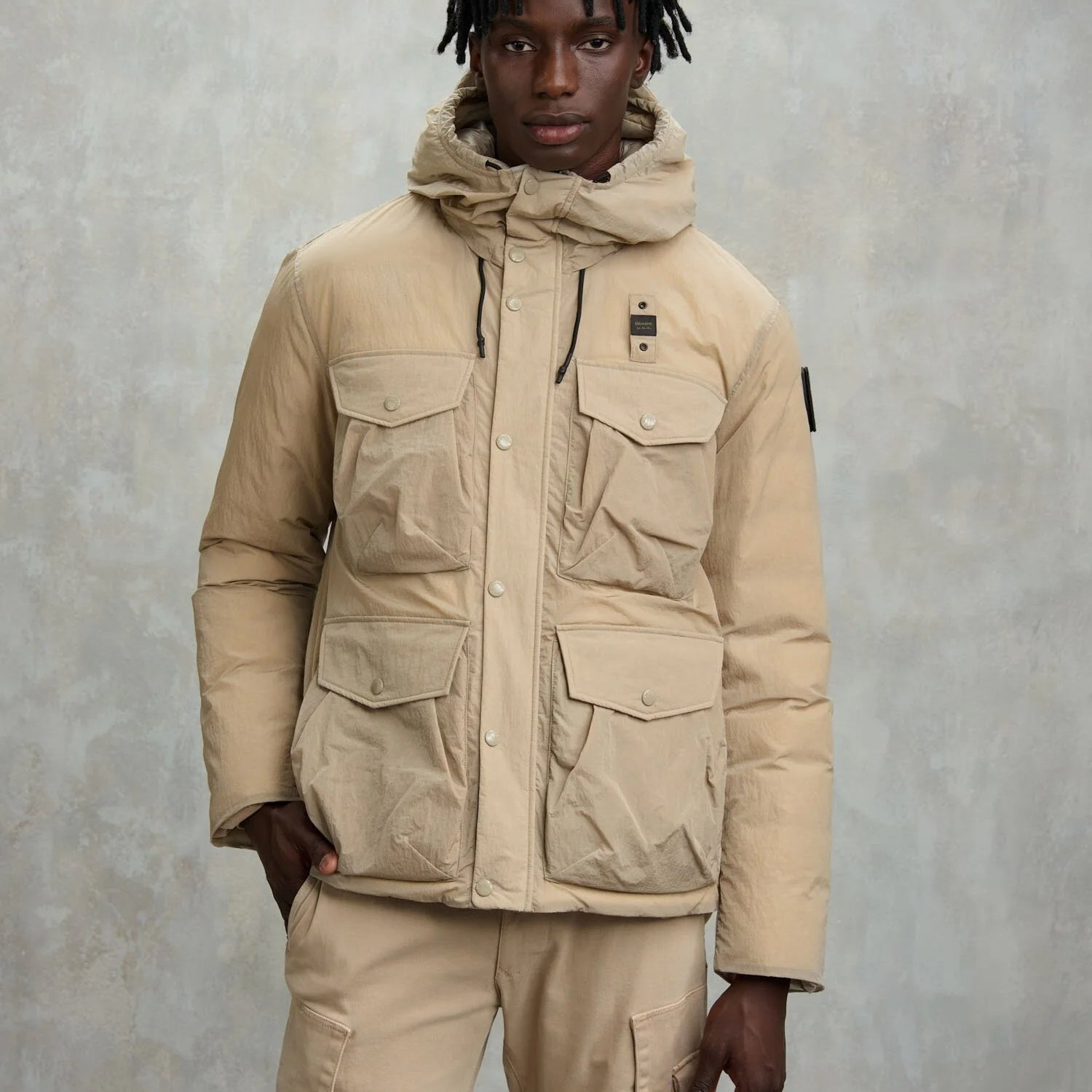 Blauer USA Piumino Multitasche Berry Beige