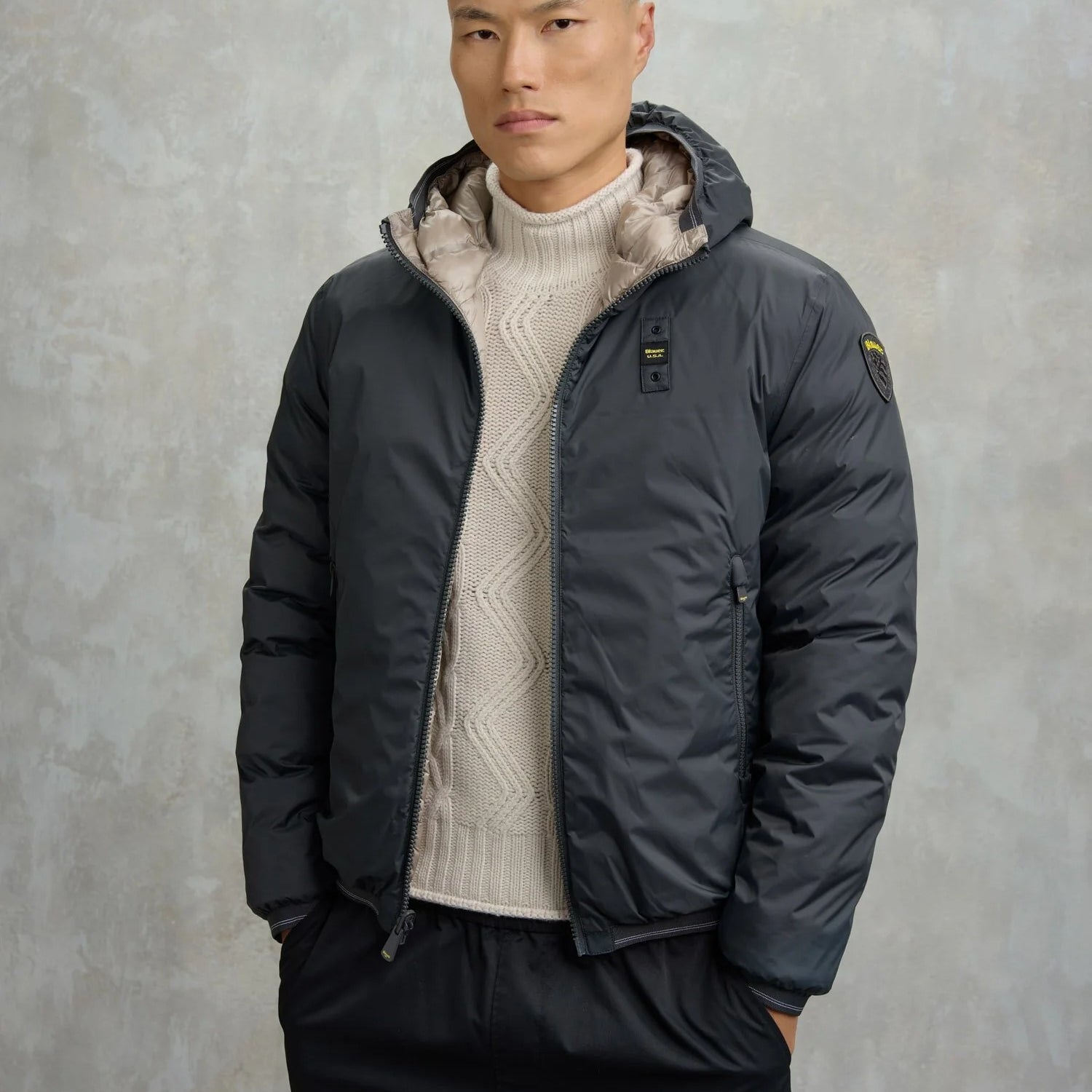 Blauer USA Piumino Reversibile Termosaldato Donald