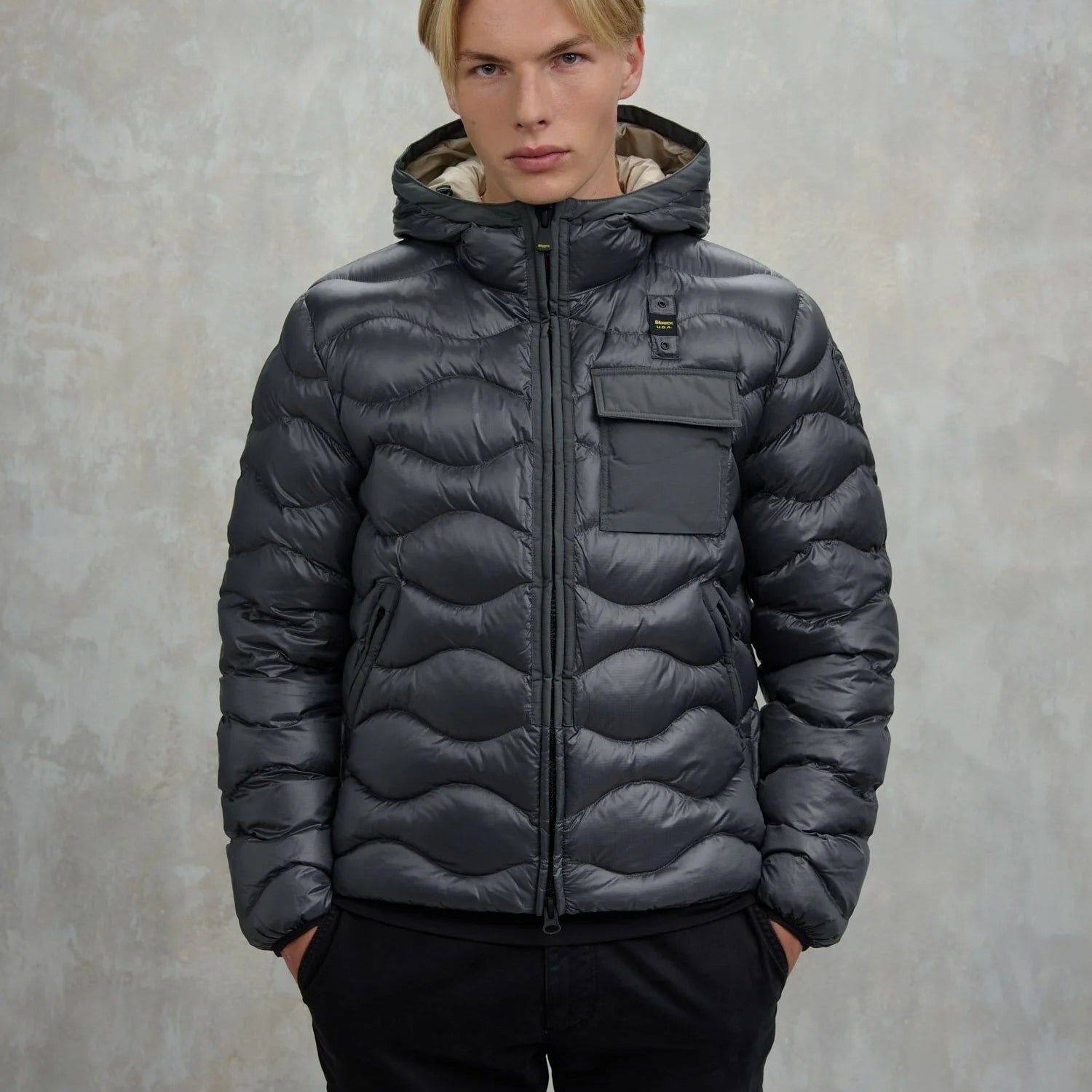 BLAUER USA Giubbino con Taschino Brynt