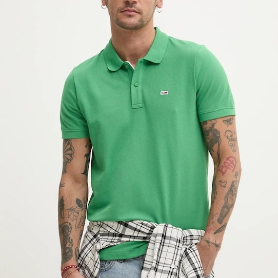 Tommy Jeans Polo slim fit con bandierina