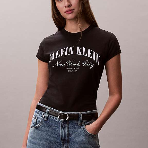 Calvin Klein Jeans T-shirt Classica con Maxi Logo