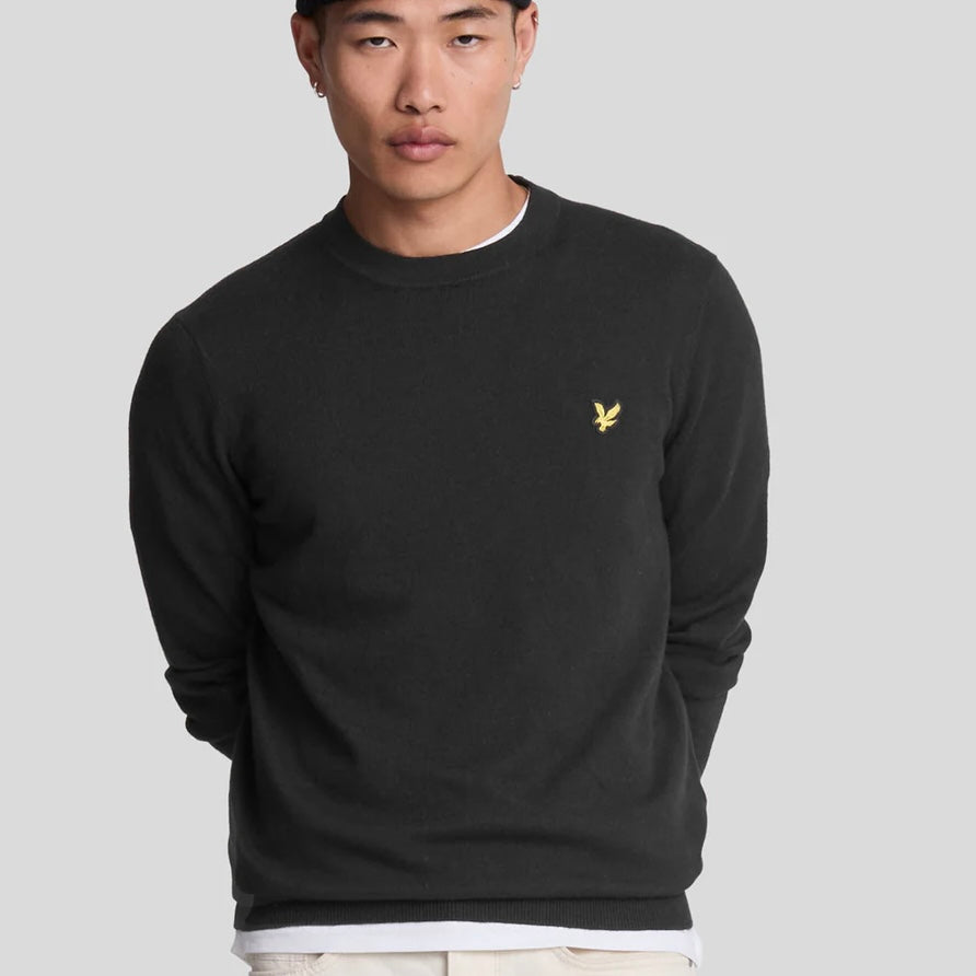 Lyle & scott Maglia Girocollo in Cotone Merino