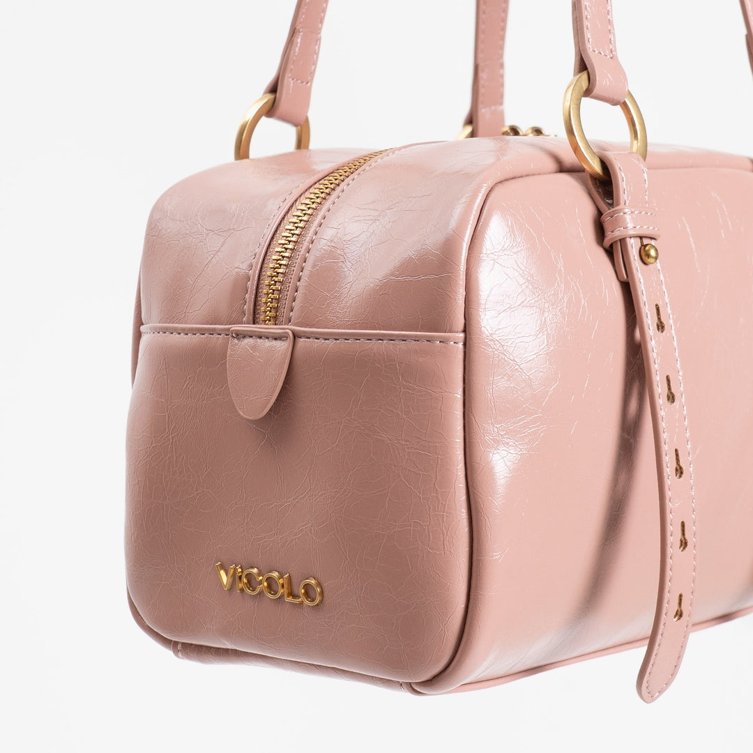 Vicolo Borsa Bauletto Effetto Vernice Lucido