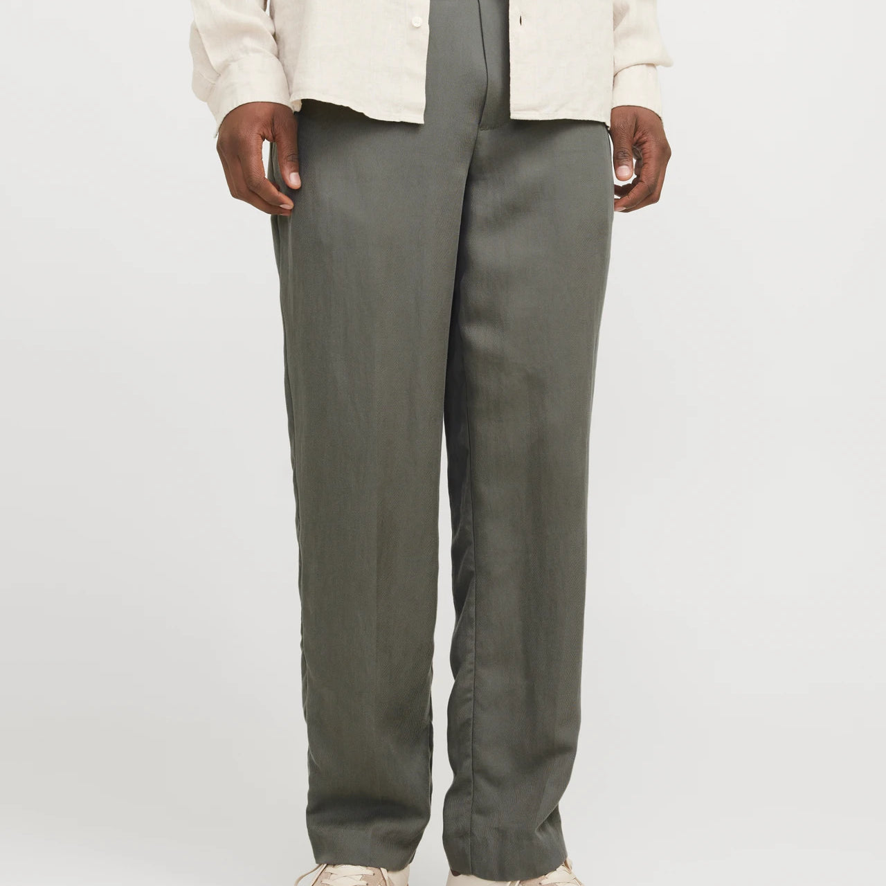 Jack & Jones Pantalone Bordi con Risvolto