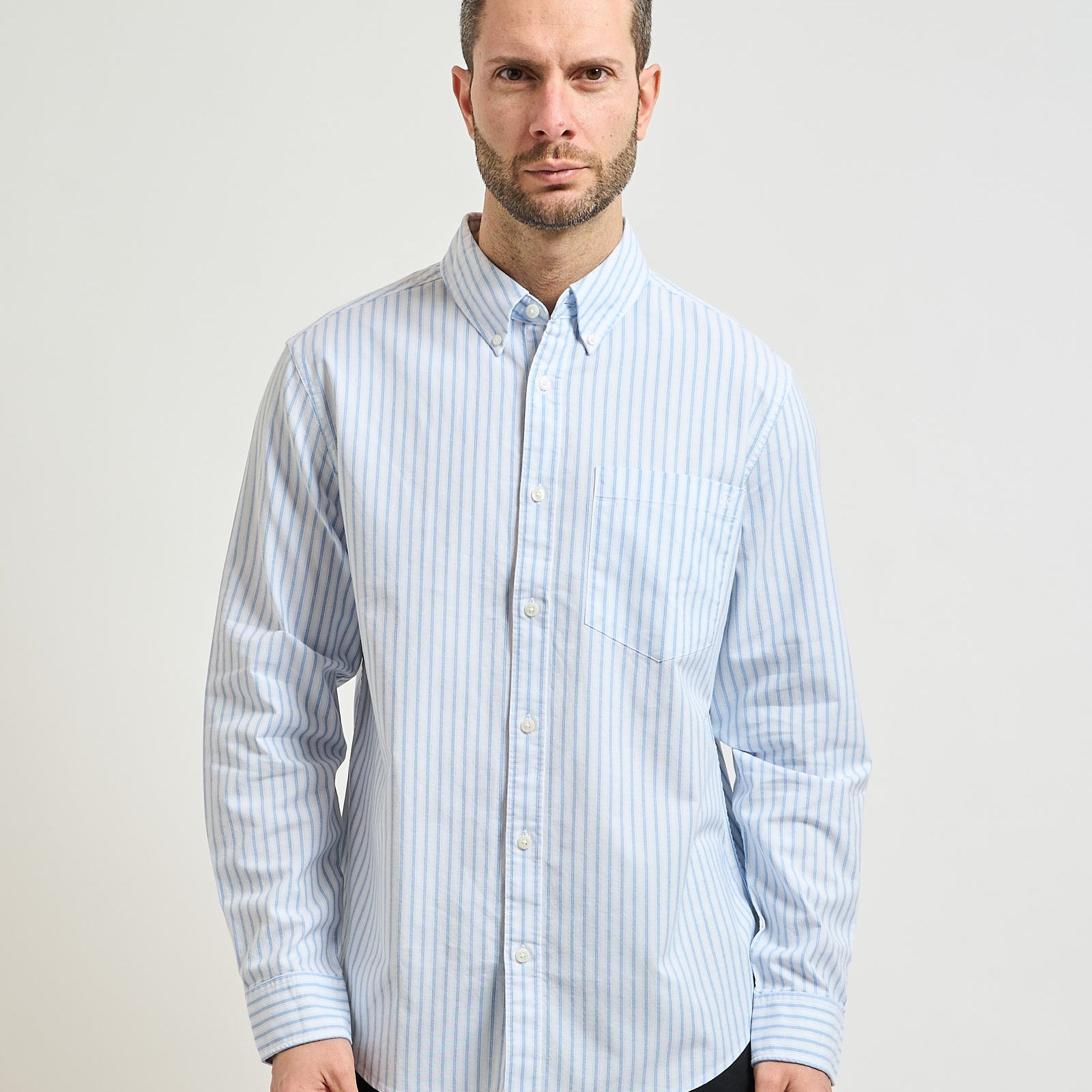 Calvin Klein Jeans Camicia in Cotone Celeste