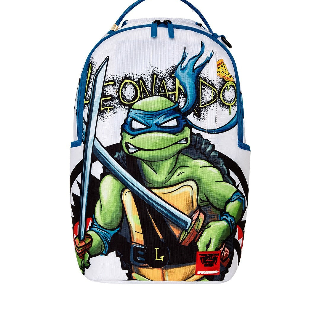 Sprayground Zaino Tmnt Mutant Mayhem Leo Dlxr Bianco