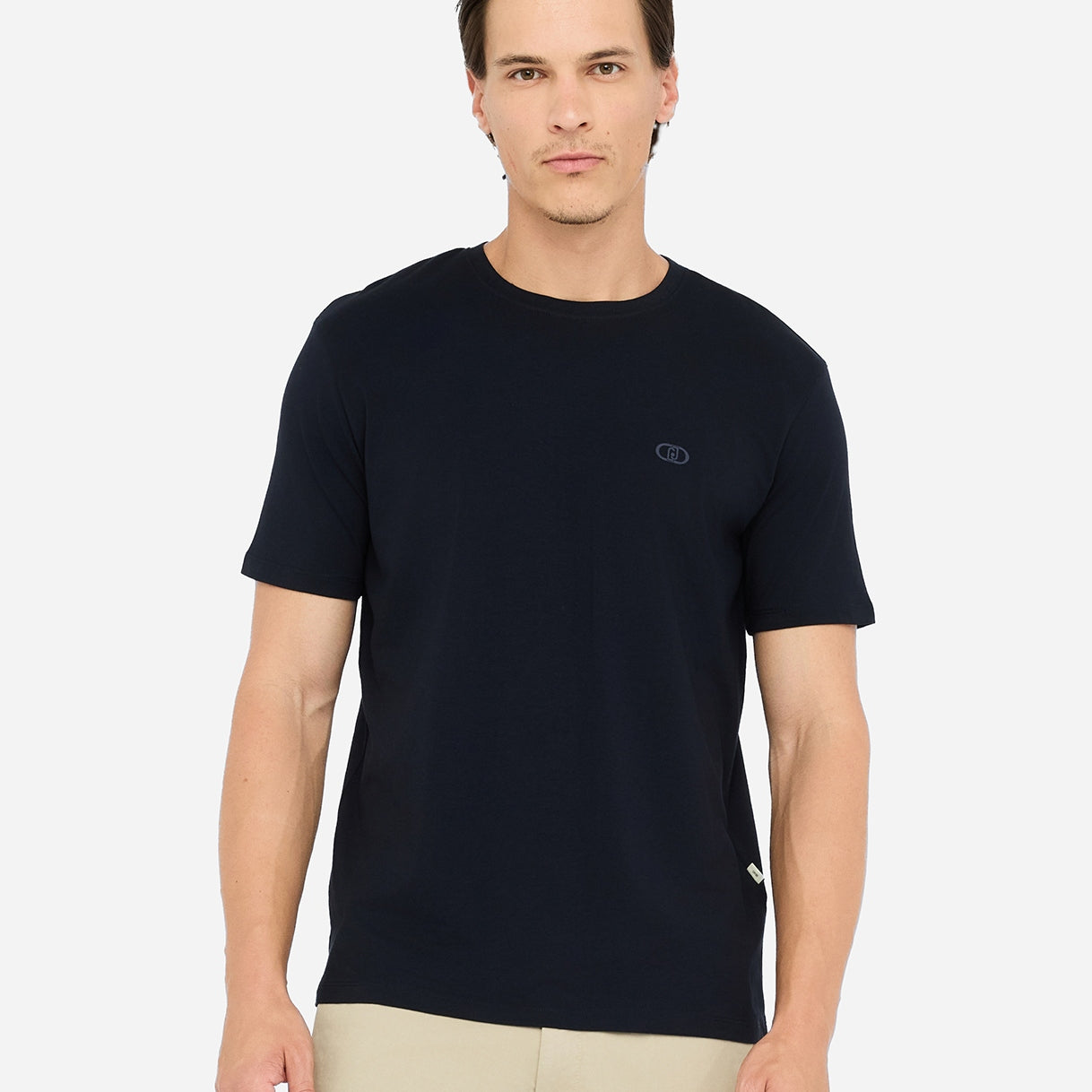 Liu Jo T-shirt Girocollo con Logo in Piccolo