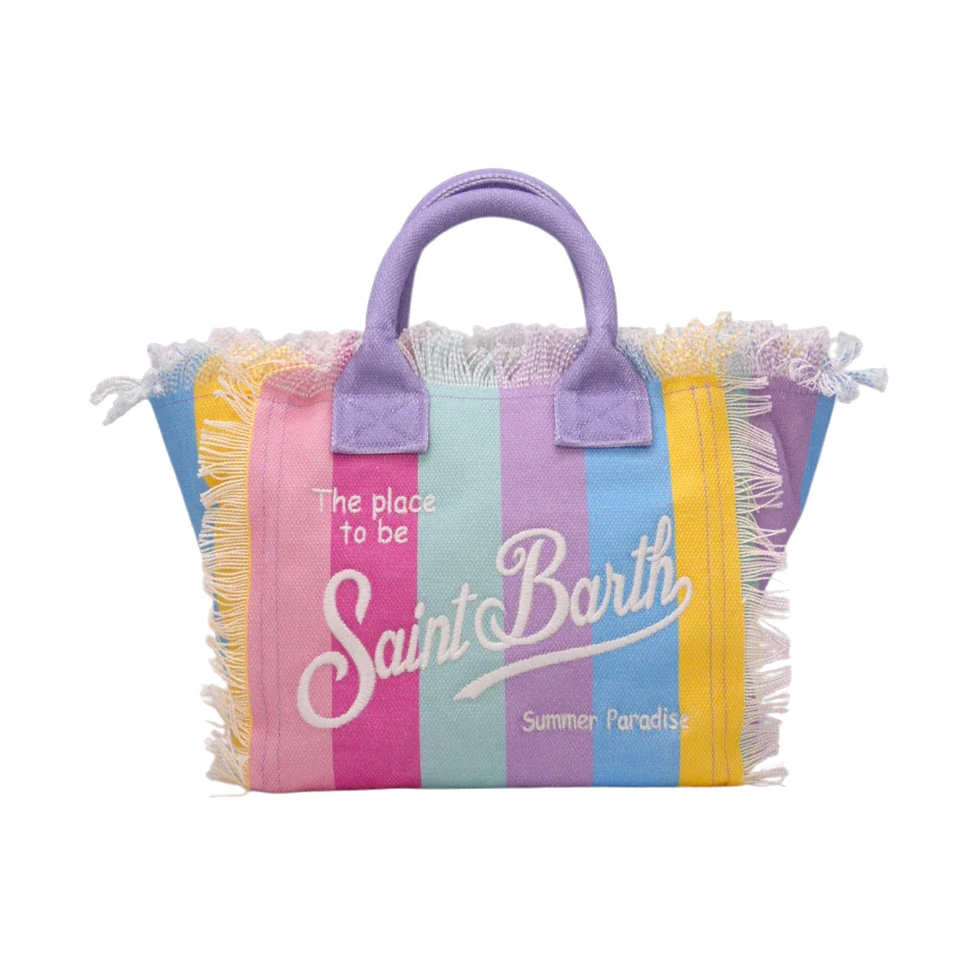 Saint Barth Borsa Colette in canvas di cotone