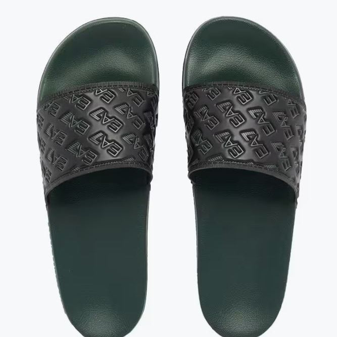 Armani EA7 Ciabatta Slides con Logo All-Over