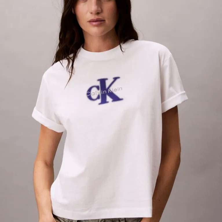 Calvin Klein Jeans T-shirt con Logo Grafico Rilassato