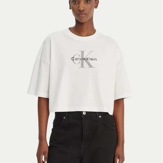 Calvin Klein Jeans T-shirt Monologo Taglia Squadrata