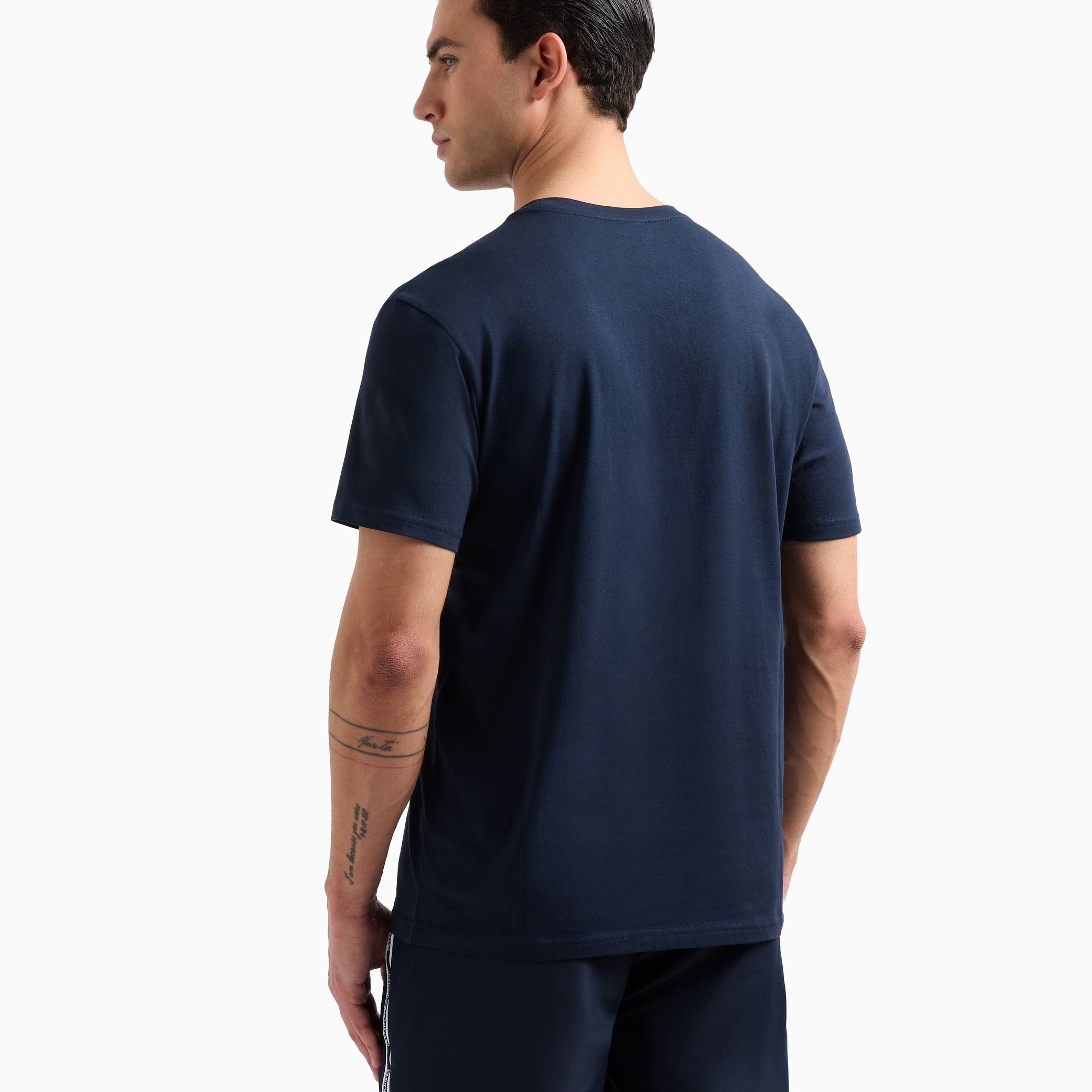 Emporio Armani T-shirt beachwear in Tessuto Organico