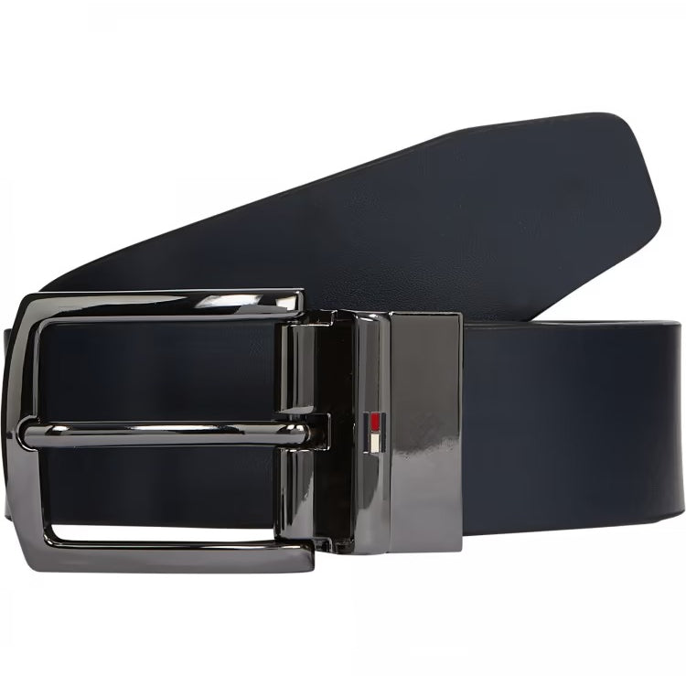 Tommy Hilfiger Cintura Reversibile Denton in Pelle