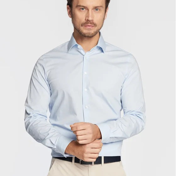 Calvin Klein Camicia Poplin Stretch Regular Fit