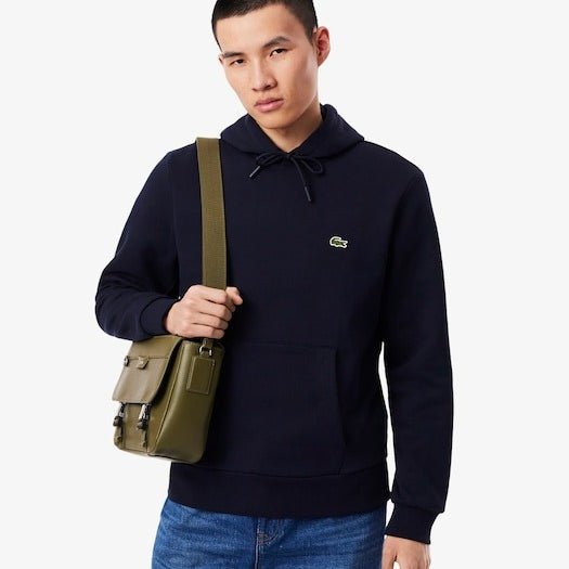 Lacoste Felpa con Logo e Cappuccio in Pile