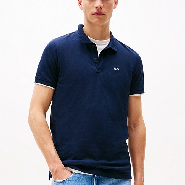 Tommy Jeans Polo slim fit con bandierina