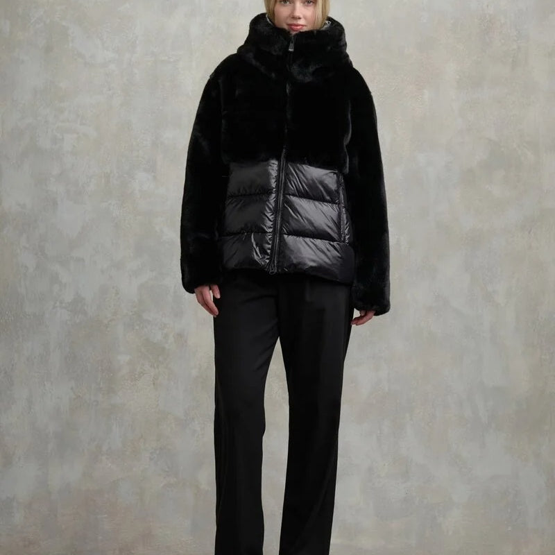 Blauer Usa Giubbino Nylon con Pelliccia Eco Fanevil