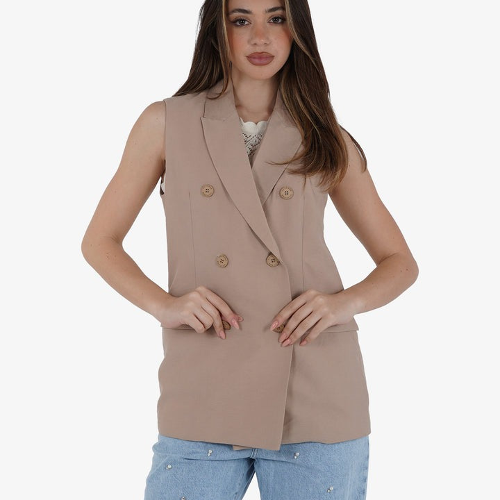 Haveone Gilet Collo Doppippetto