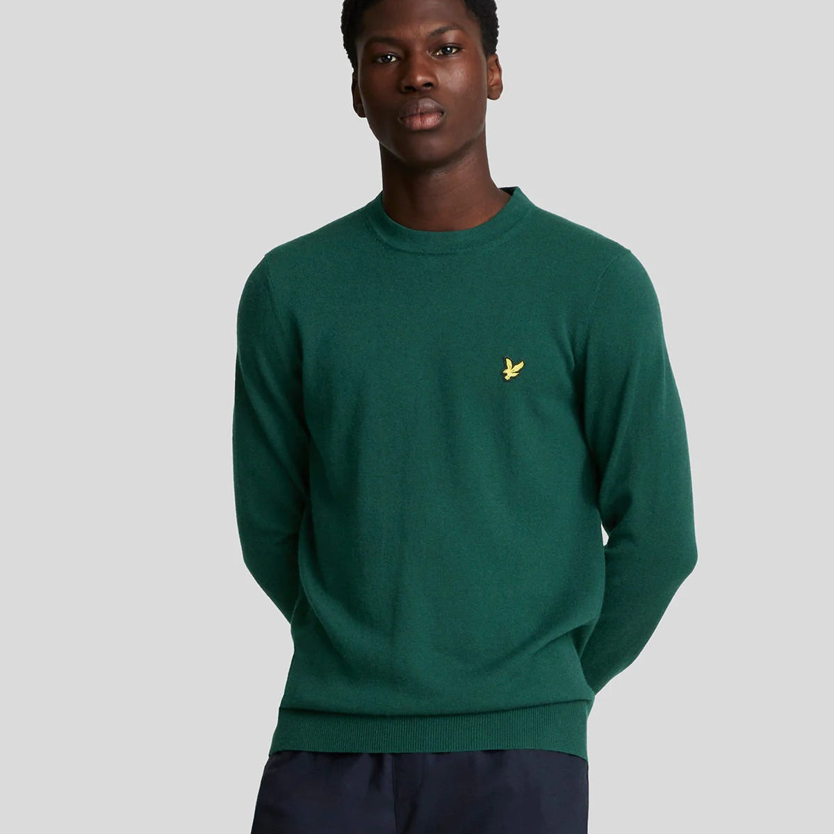 Lyle & scott Maglia Girocollo in Cotone Merino