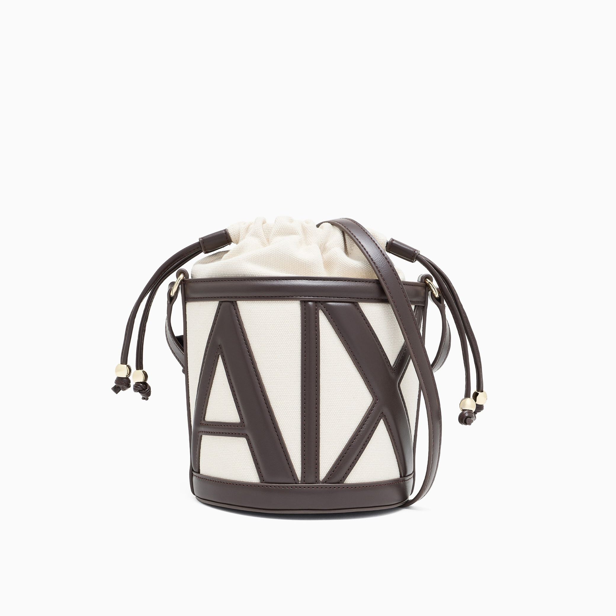 Armani Exchange Borsa Sechiello a Tracolla Beige Marrone