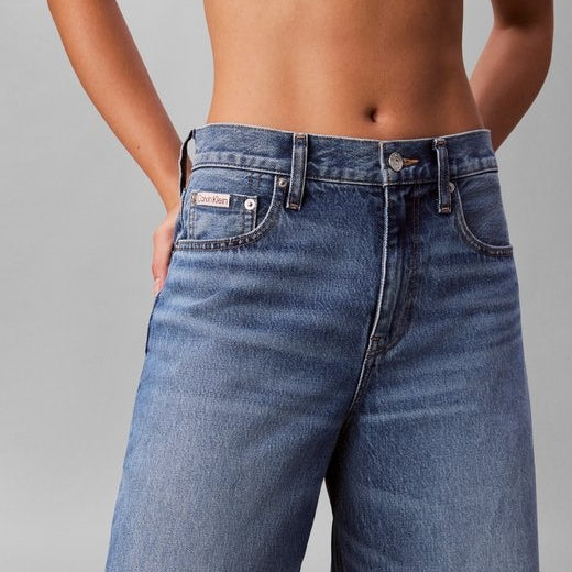 Calvin Klein Jeans Jeans Vita Alta Blù