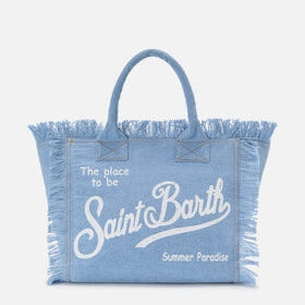 MC2 SAINT BARTH Borsa Vanity Regular in Denim Lavaggio Chiaro