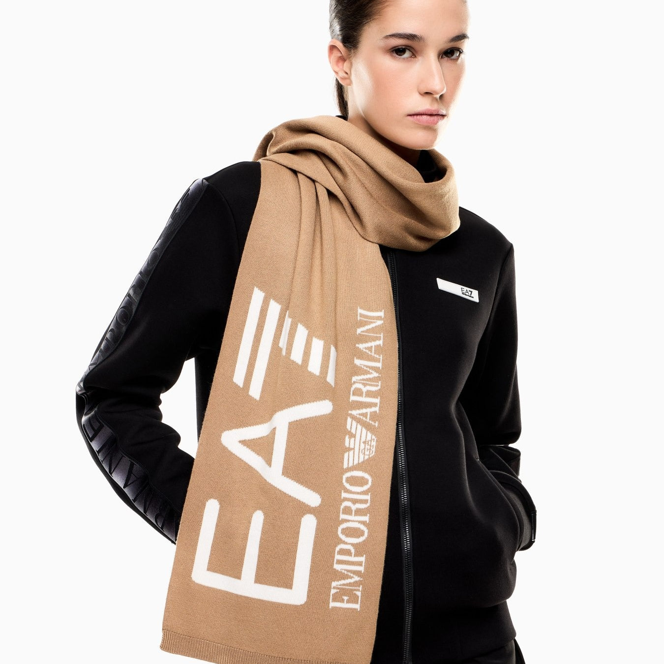 Armani EA7 Sciarpa Visibility Con Maxi Logo EA7