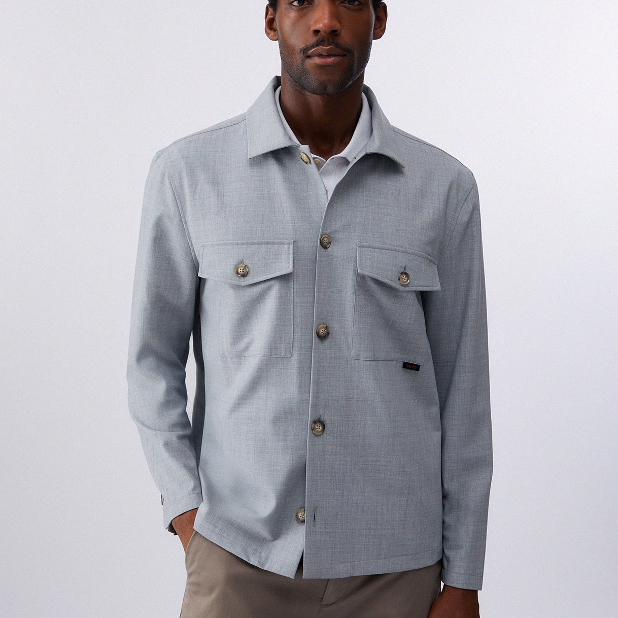 Liu Jo Camicia con Tasche Davanti Grigio