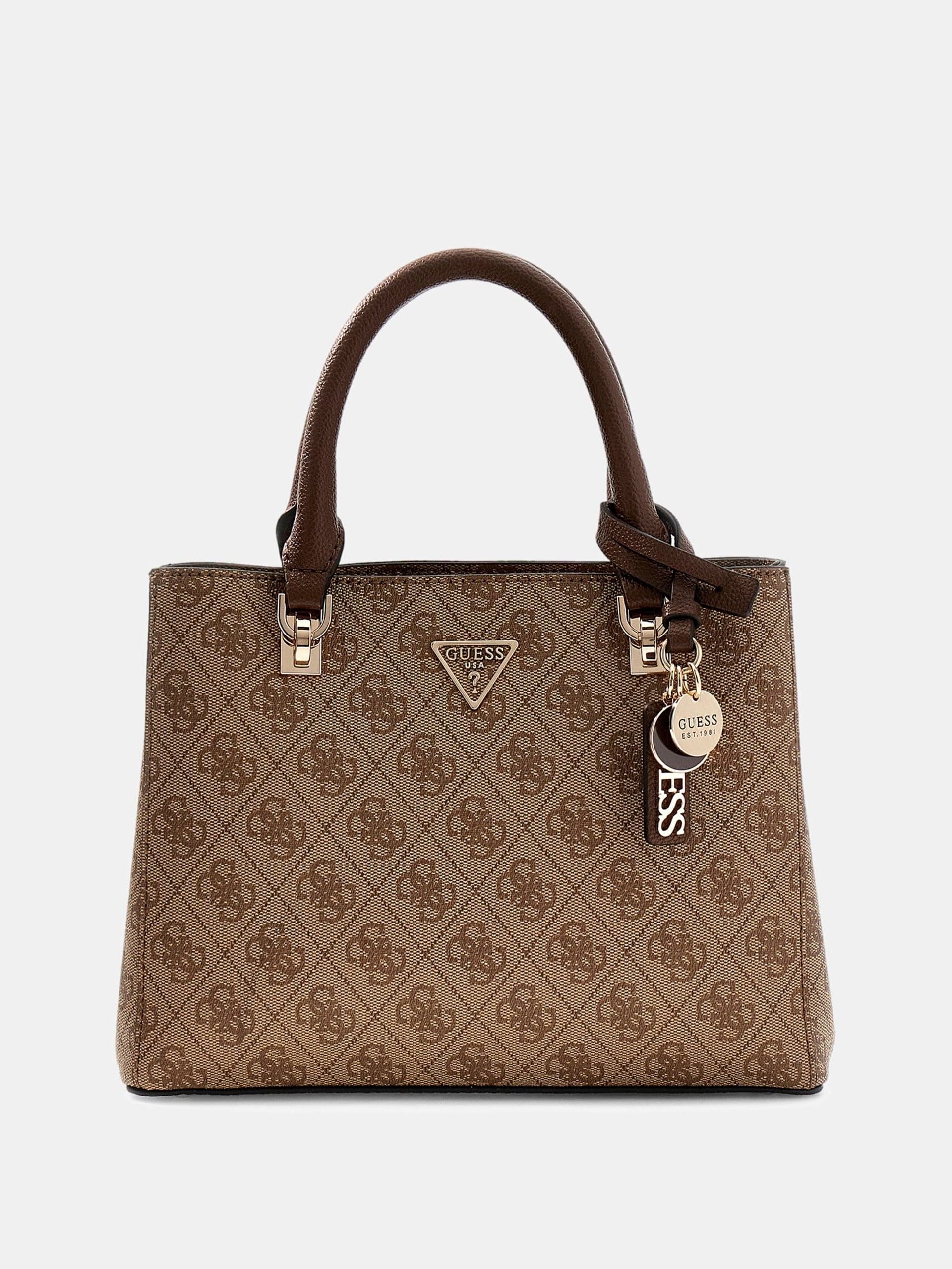 Guess Borsa a Mano Noelle 4G Logo 
Marrone