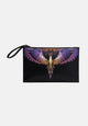 Marcelo Burlon Pochette County of Milan con Cinturino da Polso Nero/Arancio