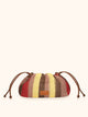 Me fui Maxi Pochette in Rafia Rosso