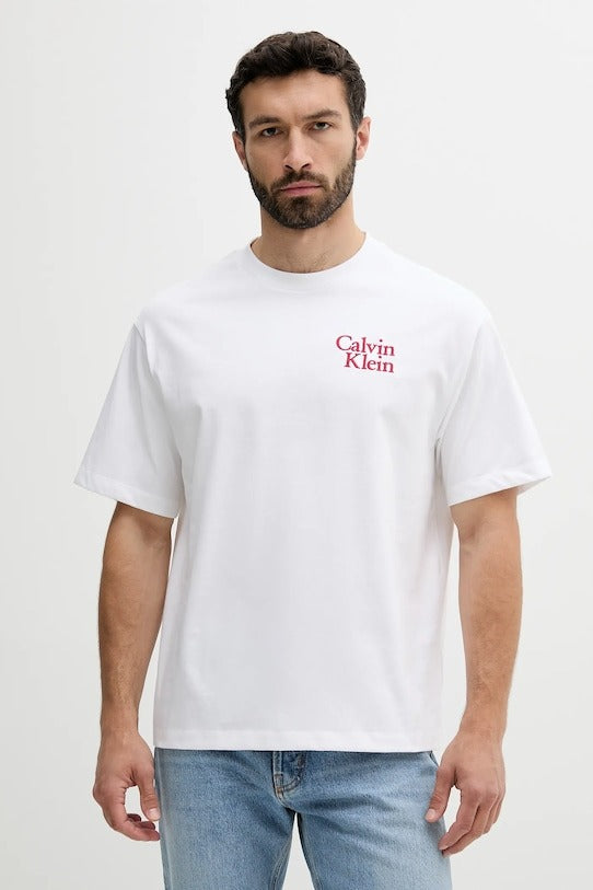 Calvin Klein Jeans T-shirt con Logo Grafico Taglio Relaxed