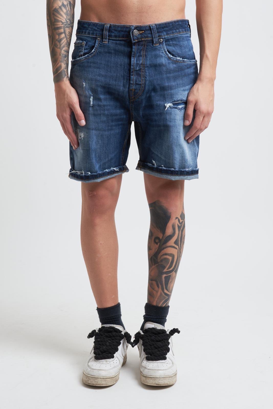Artik Denim Bermuda in Jeans Nero