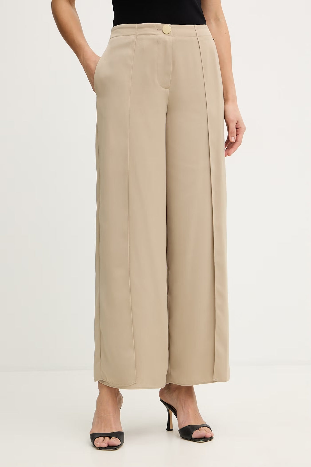 Armani Exchange Pantalone in Tessuto Misto Beige