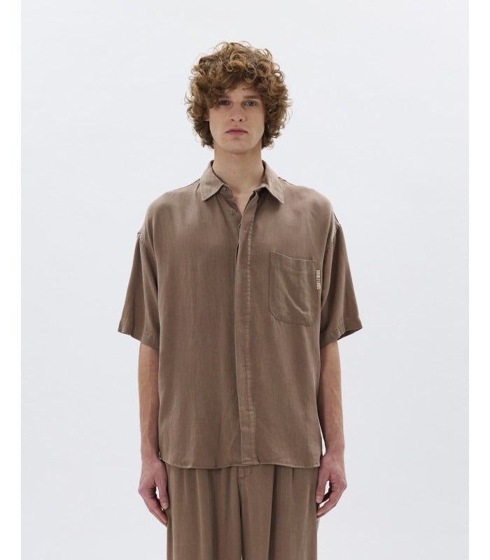 Gianni Lupo Camicia a Maniche Corte con Tasca
Marrone