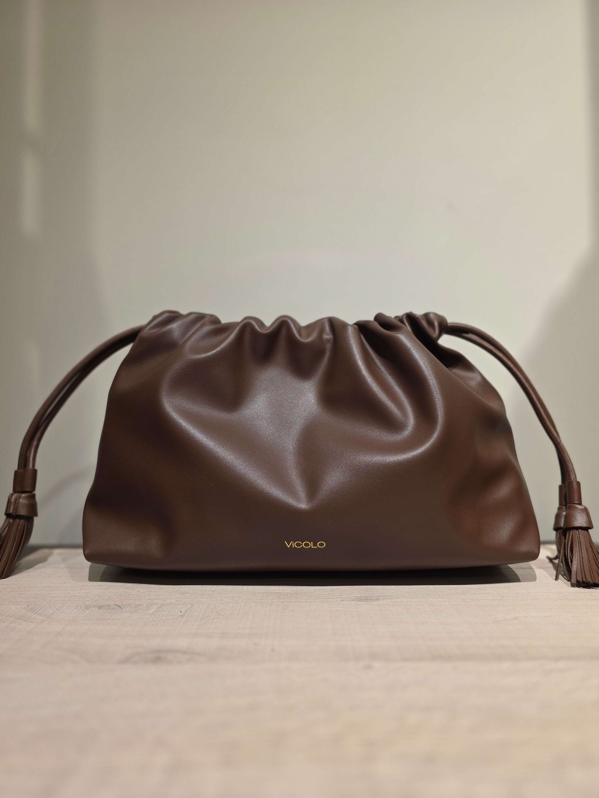Vicolo Borsa Tassel Maxi Bag in Ecopelle