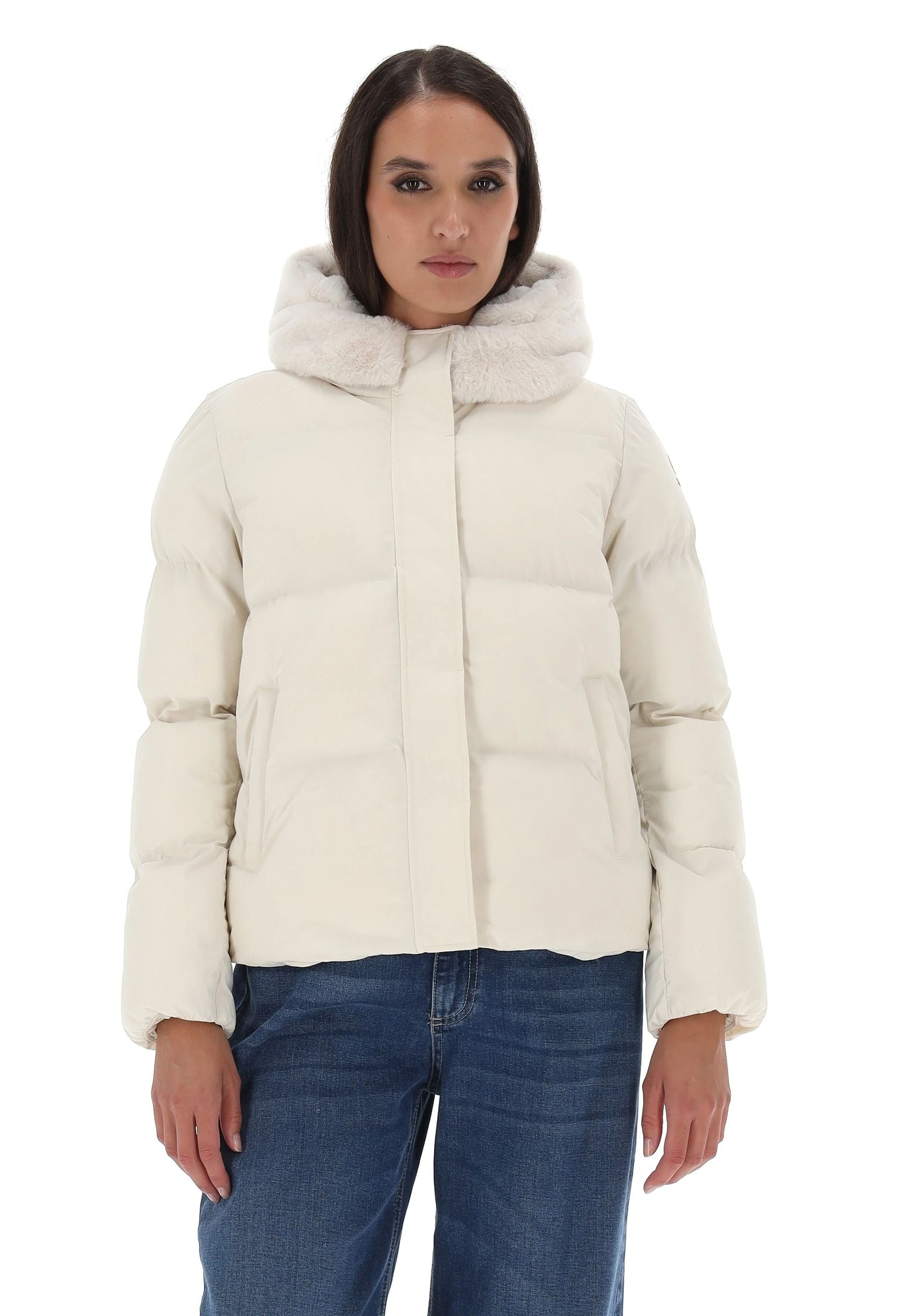 SUNS Piumino Imbottito Modello Ginan con Cappuccio