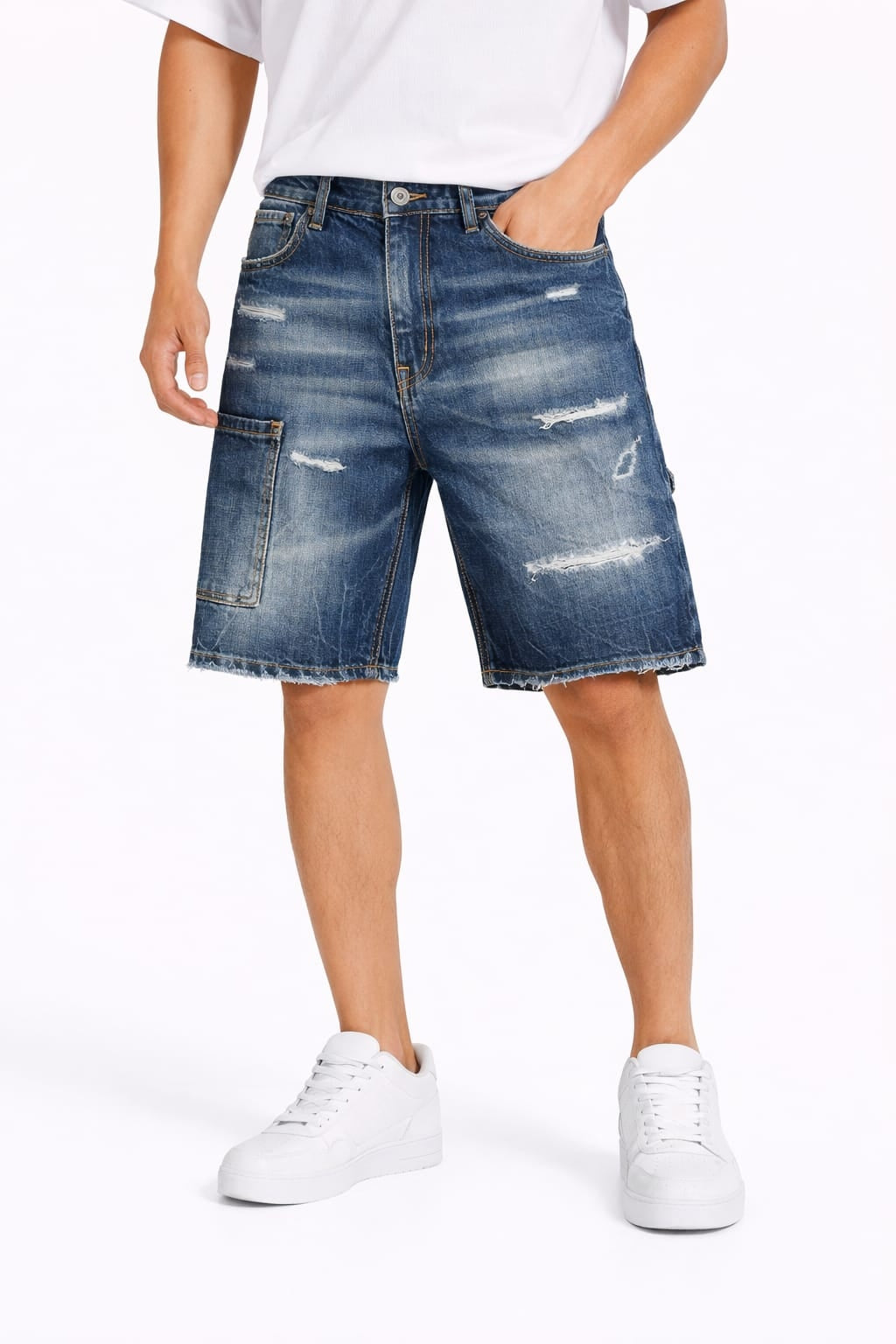 Patriot Bermuda in Jeans Blù