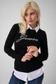 Guess Maglia con logo con Perle Nero