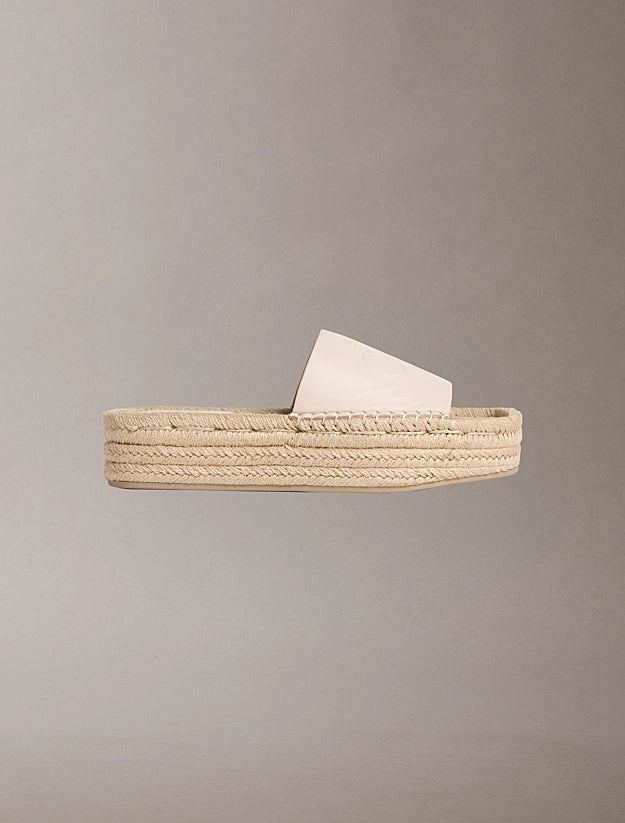 Calvin Klein Ebeth Ciabatte Espadrillas con Plateau