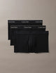 Calvin klein Boxer Vita Bassa in Confezione da 3 - Icon Cotton Stretch Nero