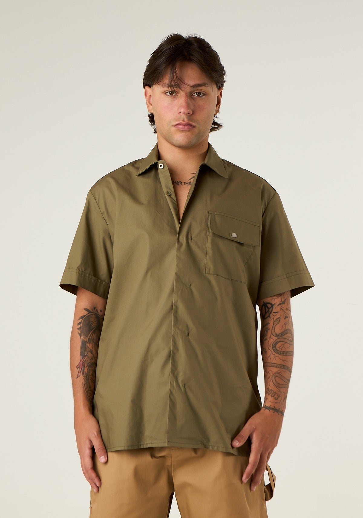 Gavroche Camicia in Cotone con Tasca