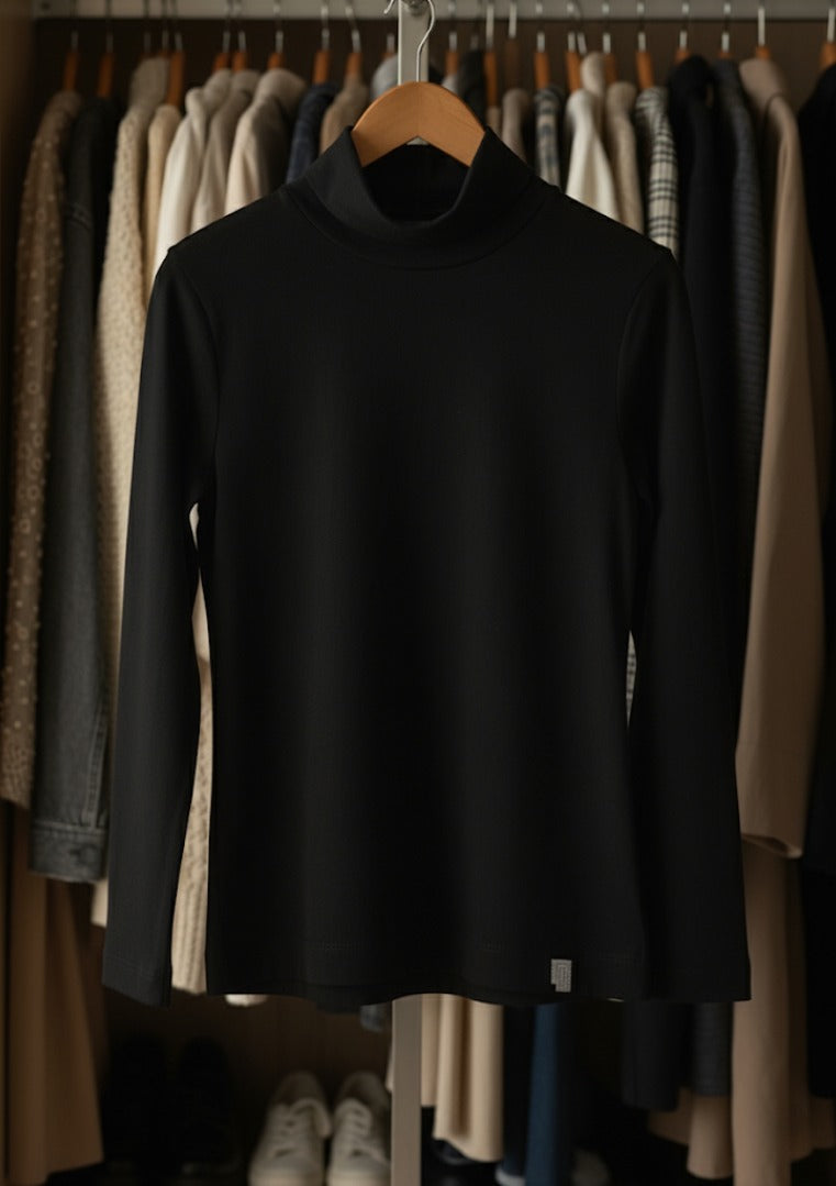 Gaudi T-shirt a Maniche Lunghe con Collo Alto