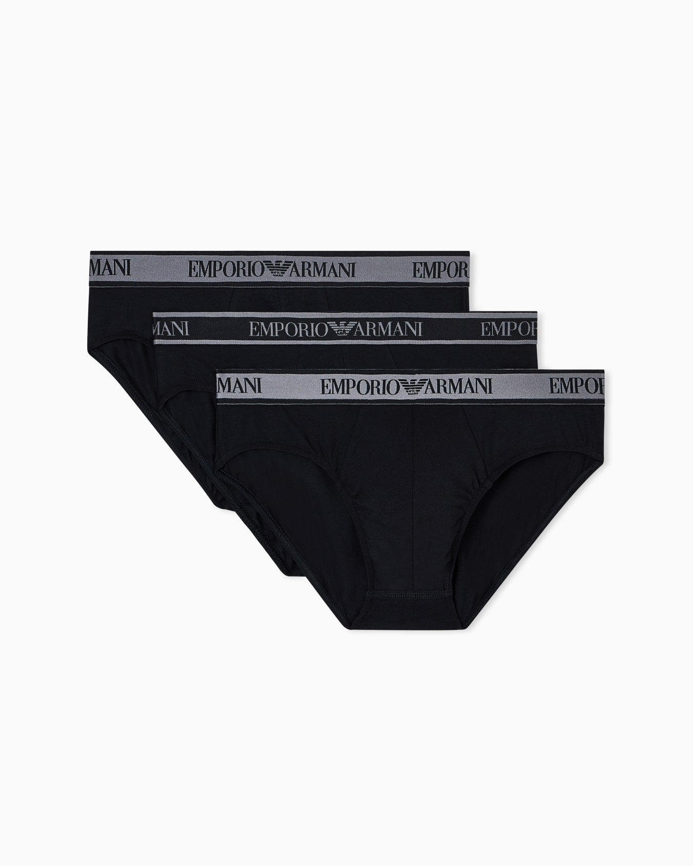 Pack 3 slip Core Logoband Nero Grigio