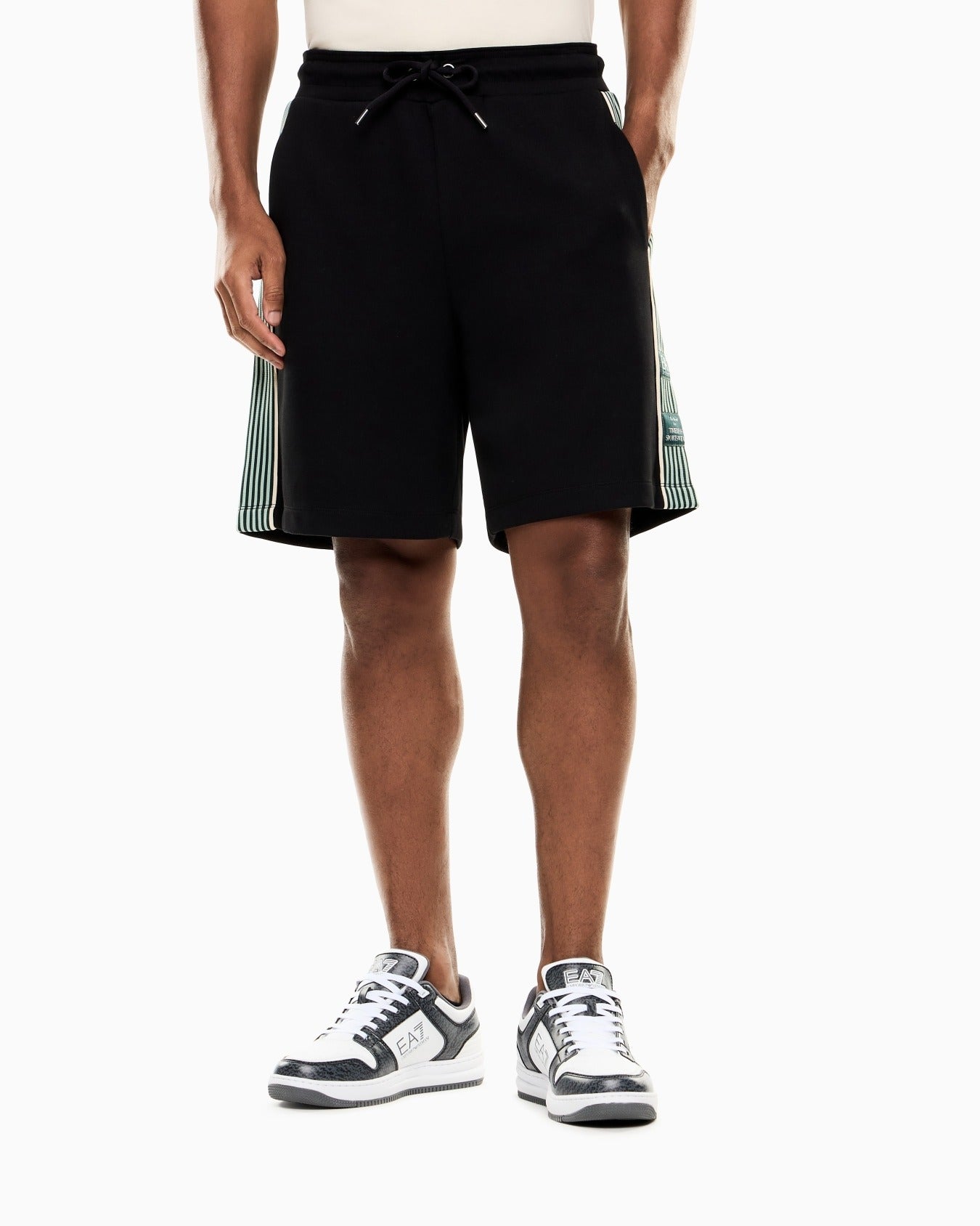 ARMANI EA7 Bermuda  Logo Series in Misto Cotone
Nero