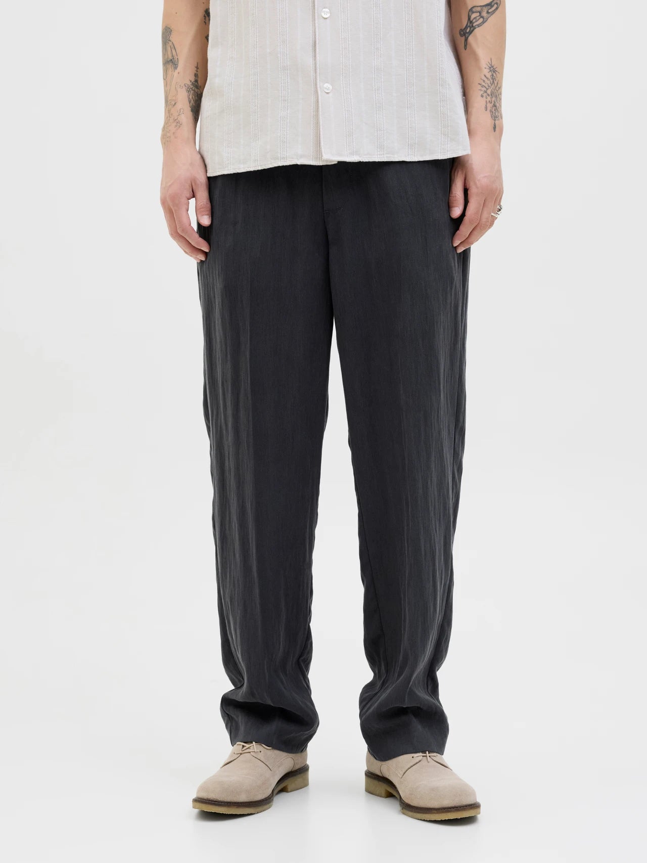 Jack & Jones Pantalone Bordi con Risvolto