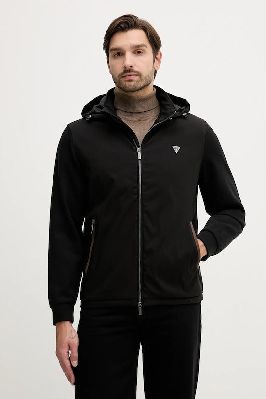 Guess Giubbino dal Taglio Dritto 
Nero