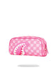 Sprayground Pochette Pink NEew Check Faces Pouch Rosa